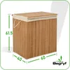 Kosz na pranie bambusowy do łazienki 60x40x61,5 VKO20 Podgląd zdjęcia produktu 3