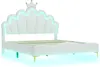 140 x 200cm Lit double plat, lit de princesse en forme de Voir les images du produit 7