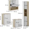 Badmöbel-Set Vicco Edge Weiß 4 Teile, Model 40389 Produktbild-Vorschau 7