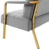 Yaheetech Polstersofa mit Armlehnen & Beine aus Metall Produktbild-Vorschau 10