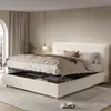 Flieks – hydraulická čalouněná postel 180 × 200 cm s Náhled obrázku produktu 1