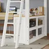 Merax Lit mezzanine 140x200cm avec table longue en U et Voir les images du produit 11