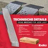 Belko® 2X Auffahrrampe 400 kg | 160x23 cm | Verzinkter Produktbild-Vorschau 6