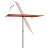 vidaXL Parasol avec mât en aluminium 2x1,5 m Terracota Voir les images du produit 6