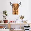 Wallity, Deer, Wanddeko, Schwarz, Metall, 61 x 66 cm Produktbild-Vorschau 3