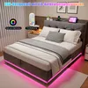 Łóżko tapicerowane INONEFT 140x200 z podświetleniem LED i Podgląd zdjęcia produktu 5