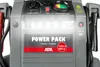 Close-up of a gray power pack with red and black jumper cables attached. Anteprima dell’immagine prodotto