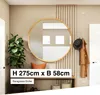 HEXIM Raumteiler Lamellenwand 275x58cm MDF Raumtrenner Produktbild-Vorschau 3
