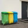 Stojak na worki na śmieci potrójny 3x120L stal nierdzewna Podgląd zdjęcia produktu 2