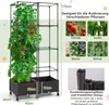 COSTWAY Treillis réglable en hauteur sur roulettes, Voir les images du produit 3