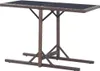 vidaXL Tavolo da giardino marrone 110×53×72 cm in vetro e Anteprima dell’immagine prodotto 3