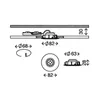 Briloner LED Einbauleuchten alu 3er-Set 3xLED-Modul/5W Produktbild-Vorschau 4