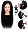 Oefenhoofd Ela 55 cm black - 100% echt haar - kappershoofd Productafbeelding-voorbeeld 1