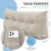 ELONEO Rückenkissen 120 cm breit, Keilkissen für Bett und Produktbild-Vorschau 12