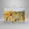 Bild auf Leinwand - Leinwandbild - 3 Teile - Fahrrad Wiese Produktbild-Vorschau 3