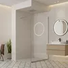 Paroi de douche italienne Clear - 100 x 195 cm - Chrome - Voir les images du produit 2