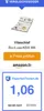 A product image with comparison winner badge, product details, price check button, and expert test rating. Produktbild-Vorschau