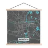 MuchoWow® Textilposter Minden - Stadtplan - Blau - Karte - Produktbild-Vorschau 1