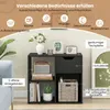 Knihovna se 3 přihrádkami, dvoupatrový pokojový regál se Náhled obrázku produktu 4