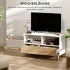 Meuble TV HOMCOM de 99 cm de long avec 2 étagères et un Voir les images du produit 4