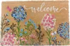 Relaxdays Fußmatte Kokos, Blumen, 60x40 cm, rutschfest, Produktbild-Vorschau 1