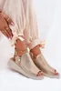 Damen Wedge Sandalen Gold Mevinette 37 Produktbild-Vorschau 2