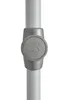 A close-up view of a gray adjustment knob with a logo on a light gray pole, likely part of an umbrella or similar outdoor equipment. Produktbild-Vorschau