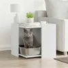 vidaXL Kuweta biała 53x53x51 cm Materiał drewnopochodny Podgląd zdjęcia produktu 2