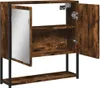 vidaXL Kúpeľňová zrkadlová skrinka smoke oak 60x16x60 cm Náhľad obrázku produktu 5