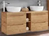 A bathroom vanity with two sinks. Produktbild-Vorschau