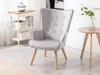 VATELY Sessel aus grauem Velours Produktbild-Vorschau 6