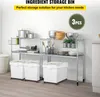 A kitchen scene with storage shelves and white ingredient bins. Anteprima dell’immagine prodotto