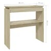 vidaXL Stolik konsola dąb sonoma 80x30x80 cm materiał Podgląd zdjęcia produktu 8