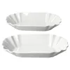 2x Fries Pommesschale oval weiß Currywurst-Schale Produktbild-Vorschau 2