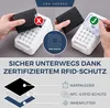 Leder Slim Wallet - Geldbeutel mit RFID Schutz - Mini Produktbild-Vorschau 3