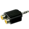 goobay Cinch Adapter AUX Klinke 3,5 mm zu 2 x stereoBuchse Náhľad obrázku produktu 6