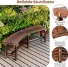 Panca da giardino ad arco KOMFOTTEU, panca in legno di Anteprima dell’immagine prodotto 4