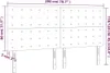 Kopfteile 4 Stk. Dunkelbraun 100x5x78/88 cm Stoff Produktbild-Vorschau 8
