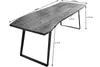 Esstisch Baumkante massiv Akazie natur 200 x 100 schwarz Produktbild-Vorschau 3