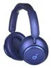 A pair of blue over-ear headphones is shown against a white background. Náhled obrázku produktu