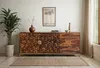 FineBuy Sideboard Sheesham bois massif 180cm 2 portes & 3 Voir les images du produit 2