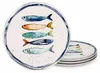 Teller, mediterran mit Sardinen-Motiv | Maritime Produktbild-Vorschau 1
