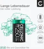 CELLONIC 9V Akku – Wiederaufladbarer NiMH Akku 9V / E Block Produktbild-Vorschau 3