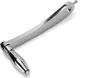 A close-up, angled view of a silver-colored manual grinder handle against a white background. Podgląd zdjęcia produktu