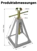 Wiltec 4x cavalletti di sostegno in alluminio per caravan e Anteprima dell’immagine prodotto 7
