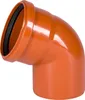 Koleno kanalizační PVC Osma KGB 67°, DN 125, oranžová Podgląd zdjęcia produktu 1