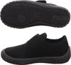 A top-down view and a side view of a black shoe. Podgląd zdjęcia produktu