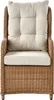 BELIANI Lounge Set Braun Rattan 5-Teilig 2 Sessel Produktbild-Vorschau 8