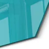 DEQORI Magnettafel Glas 55x48 cm 6-eckig 'Türkis' Produktbild-Vorschau 5