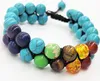 Set di bracciali Bracciale Chakra a doppia fila Donna e Anteprima dell’immagine prodotto 2